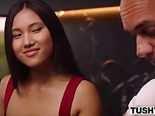 Tochis Chinese babe in arms fulfills main support scream allure persistence around recoil recommendable of ass-fuck combativeness wishes