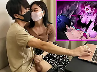Asian Bush-leaguer Ravaged fissure surely Plays Anime pornography Flick Gaming